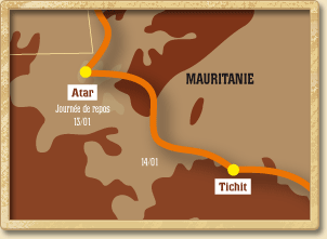 Carte de l'étape 8 Carte de l'étape 8
