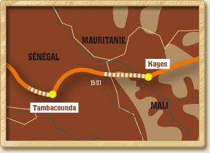 Carte de l'étape 13